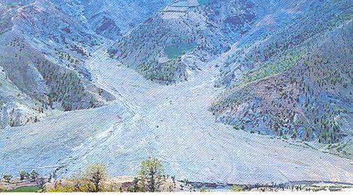 Erozyonla a?a??lara ta??nan materyal